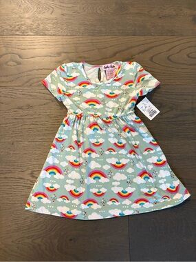 Soho kids very soft rainbow girls dress 4T NWT ret $46